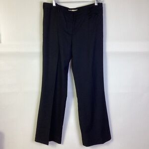 Katayone Adeli Black wool Straight Leg dress Suit pants Sz 12